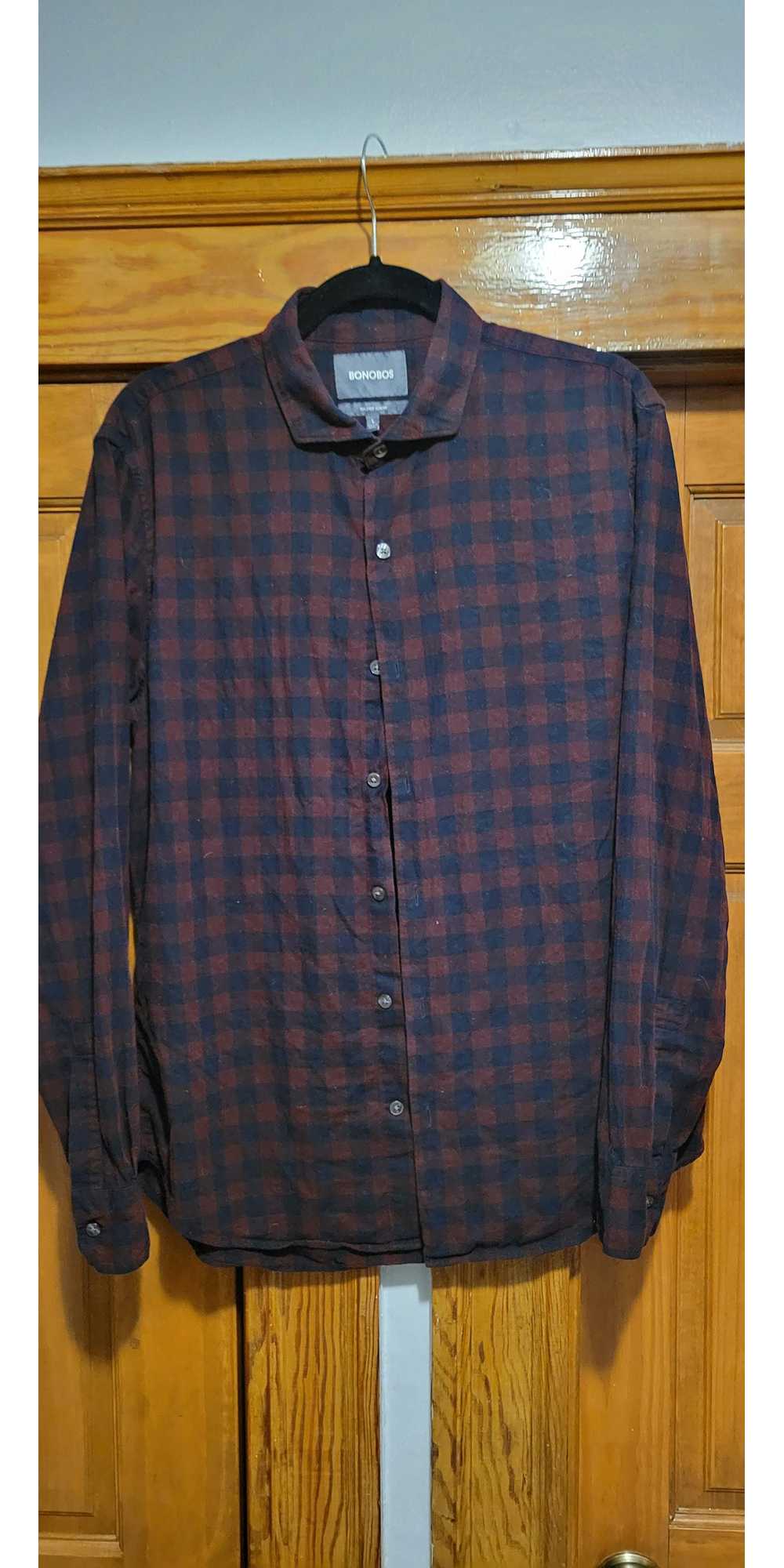 Bonobos Check Flannel - Tailored Slim Fit - image 1