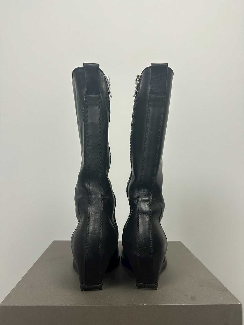 Rick Owens SS19 ‘BABEL’ Square Toe Wedge Boots - image 4