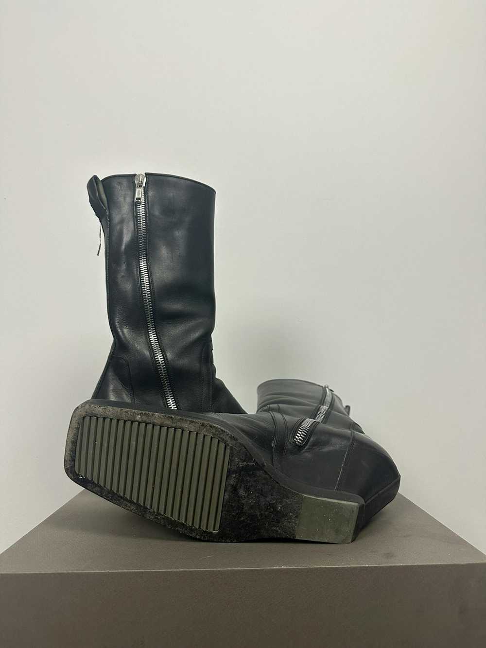 Rick Owens SS19 ‘BABEL’ Square Toe Wedge Boots - image 7