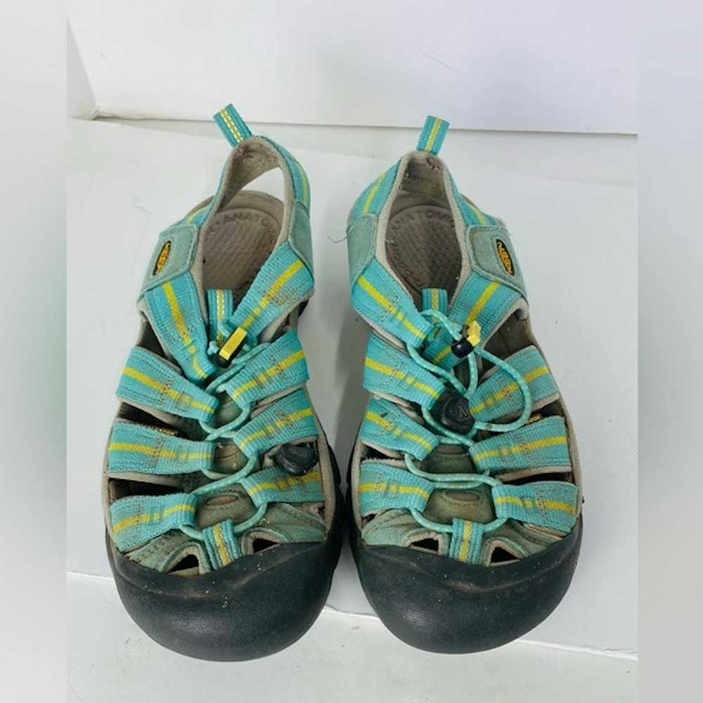Keen Keen sandals women size 9 teal and yellow - image 2