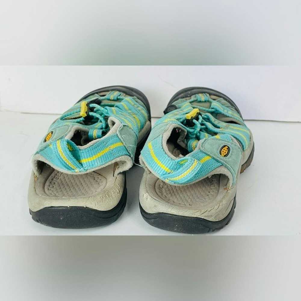 Keen Keen sandals women size 9 teal and yellow - image 3