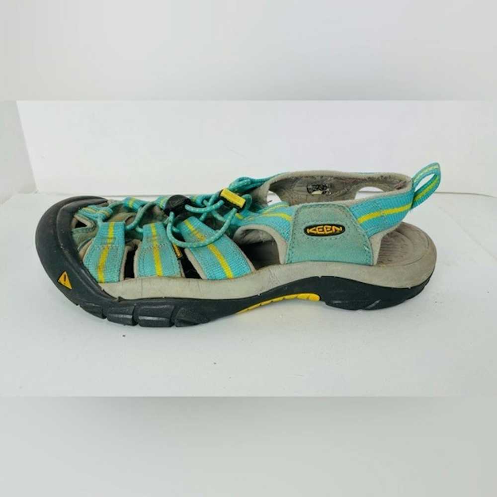 Keen Keen sandals women size 9 teal and yellow - image 6