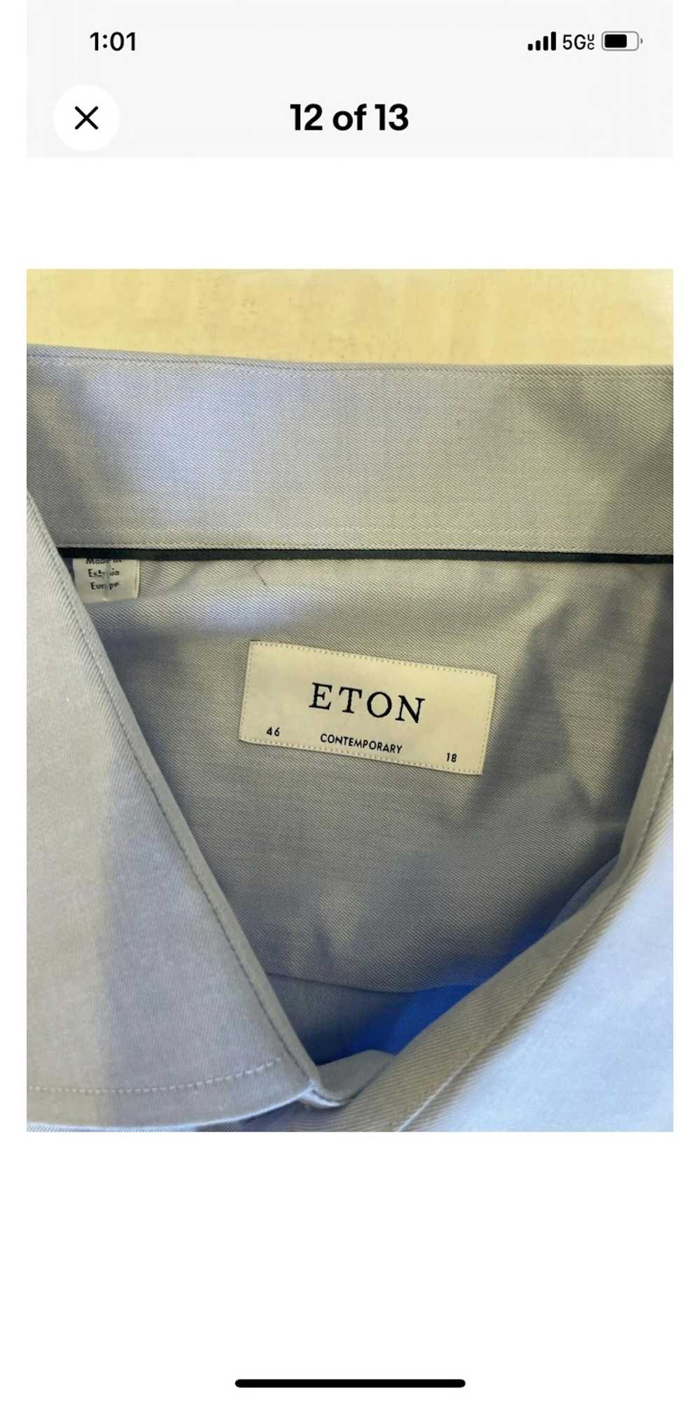 Eton Light Blue Signature Twill Shirt – French Cu… - image 12