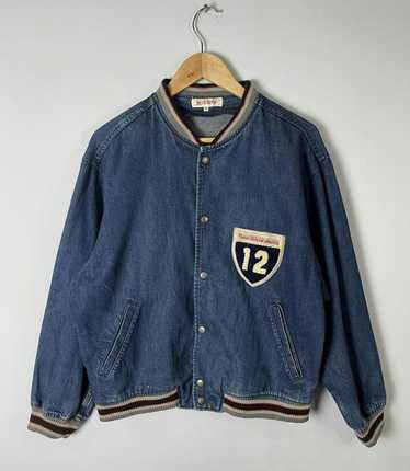 Denim Jacket × Japanese Brand × Varsity Japanese … - image 1