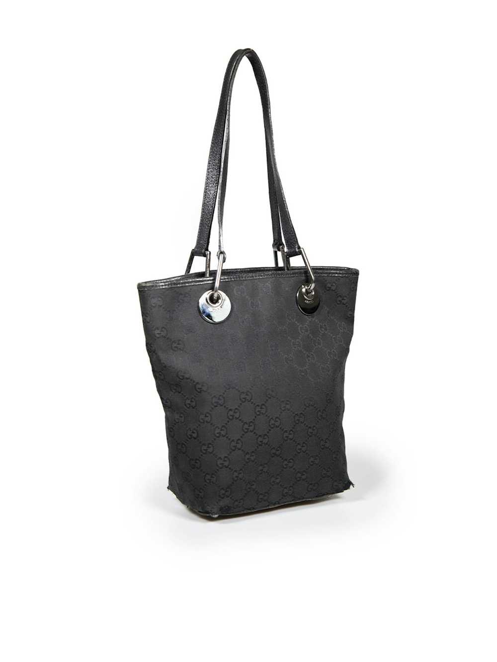 Gucci Black GG Monogram Small Eclipse Tote Bag - image 2