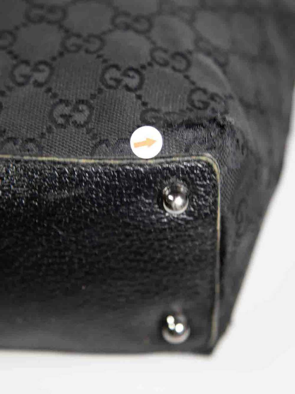 Gucci Black GG Monogram Small Eclipse Tote Bag - image 6