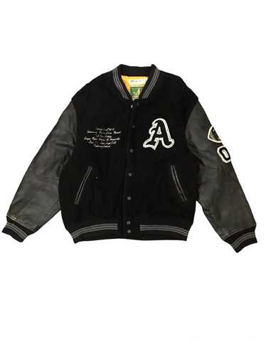 Varsity Jacket × Vintage MAC HOPE lettered stadium