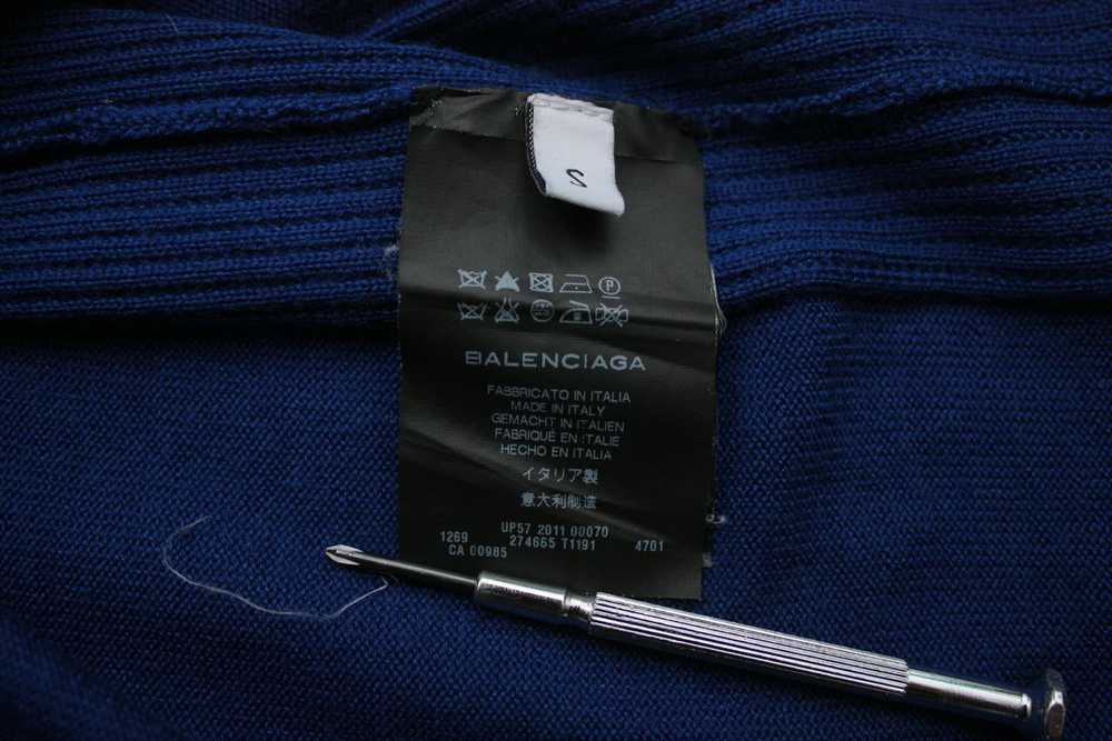 Balenciaga Balenciaga Paris Wool Silk Blend Knitt… - image 6