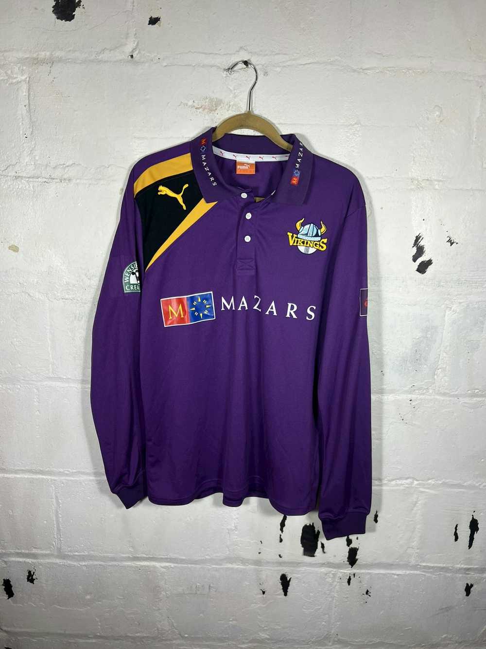 Puma × Vintage YORKSHIRE CCC VIKINGS LONG SLEEVE … - image 1