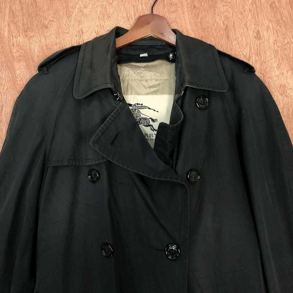 Burberry × Vintage Vtg Burberry Faded Trench Coat… - image 10