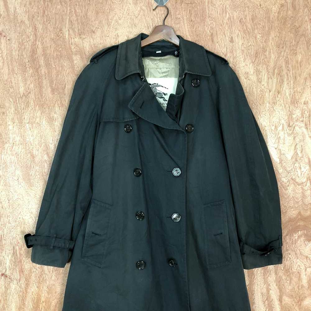 Burberry × Vintage Vtg Burberry Faded Trench Coat… - image 2