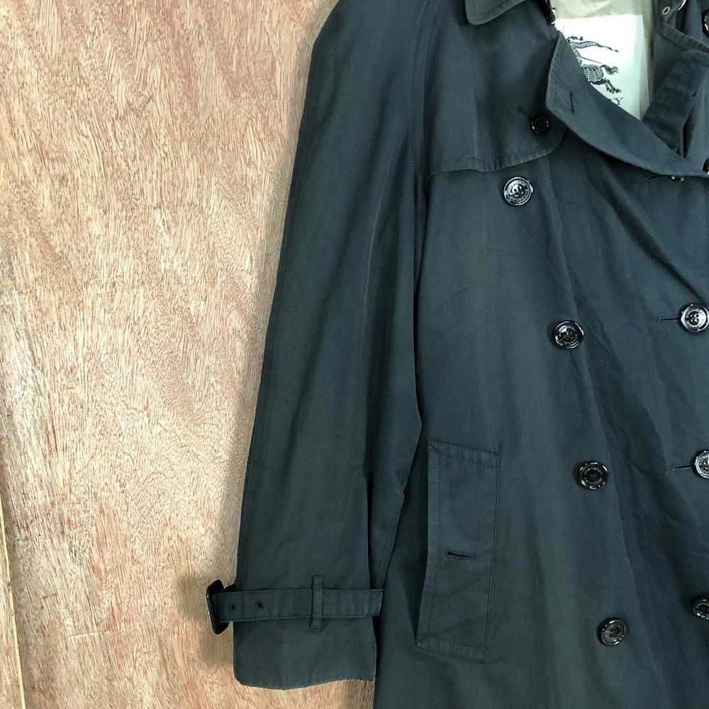 Burberry × Vintage Vtg Burberry Faded Trench Coat… - image 8