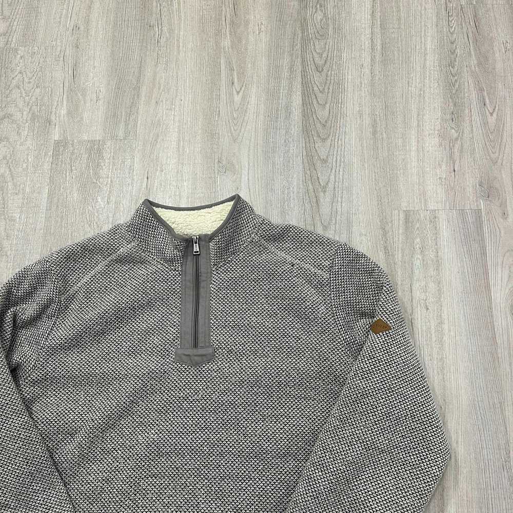 Orvis Orvis 1/4 Zip Fur Lined Pullover Sweatshirt… - image 2