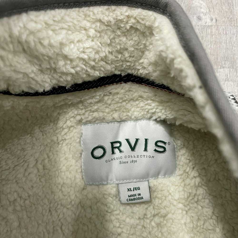 Orvis Orvis 1/4 Zip Fur Lined Pullover Sweatshirt… - image 5