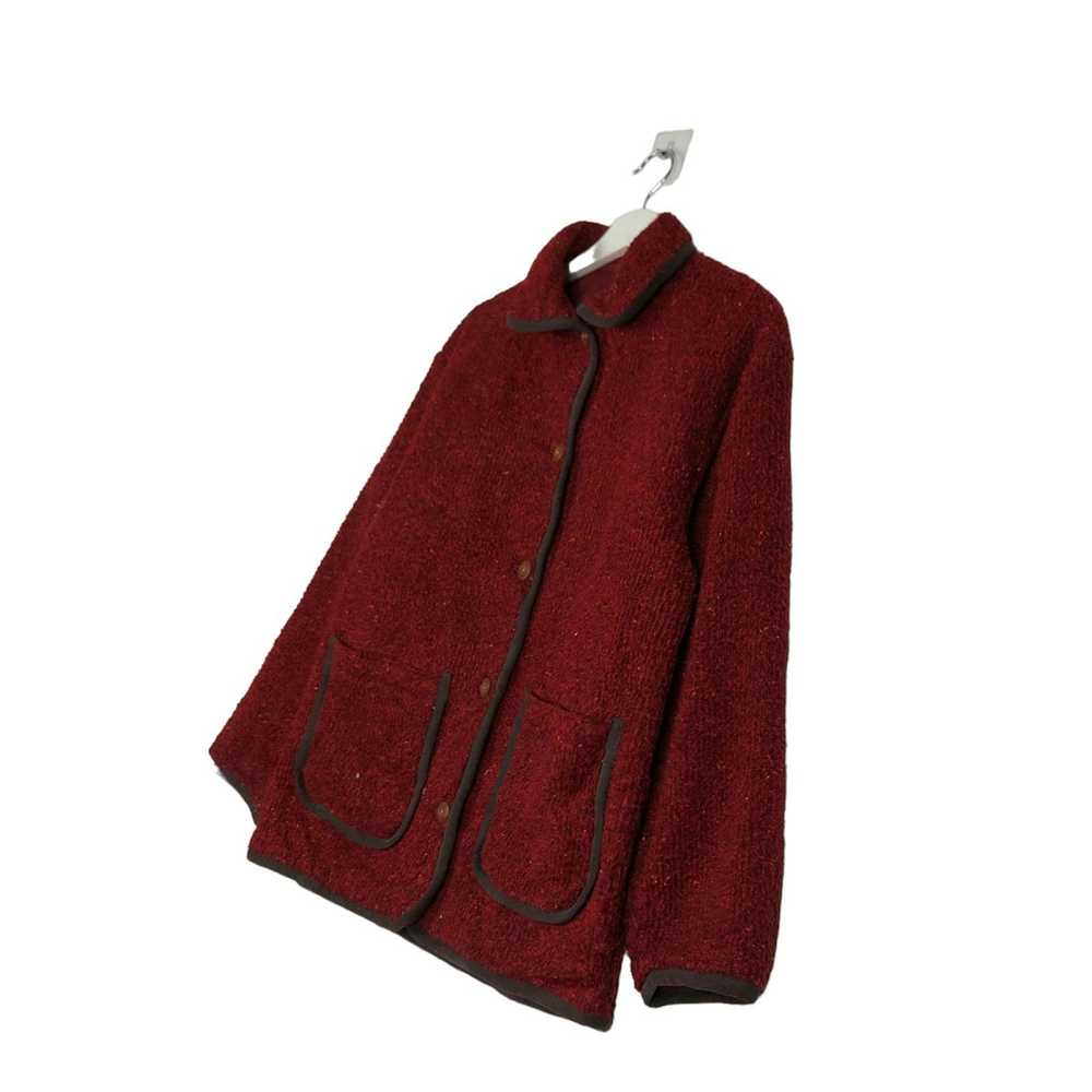 Japanese Brand 🔥Vtg Fleece Jacket Button Fox Fir… - image 2