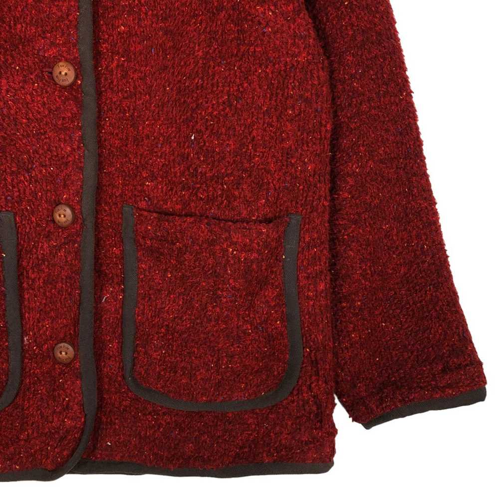 Japanese Brand 🔥Vtg Fleece Jacket Button Fox Fir… - image 5