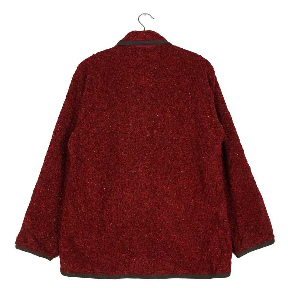 Japanese Brand 🔥Vtg Fleece Jacket Button Fox Fir… - image 8