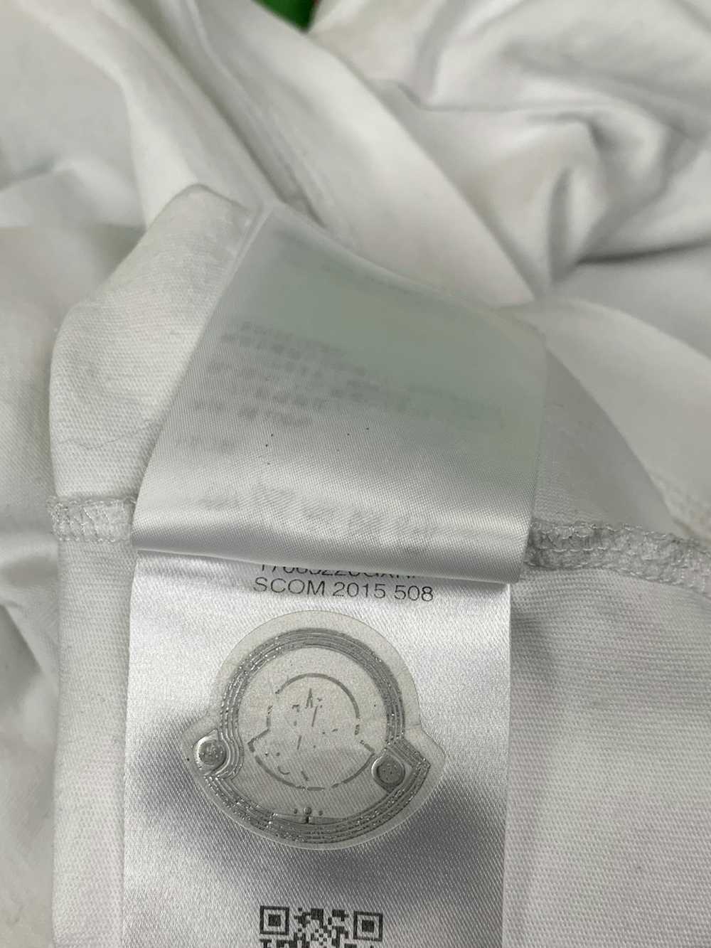 Moncler Moncler Logo Pocket White Cotton Maglia T… - image 10