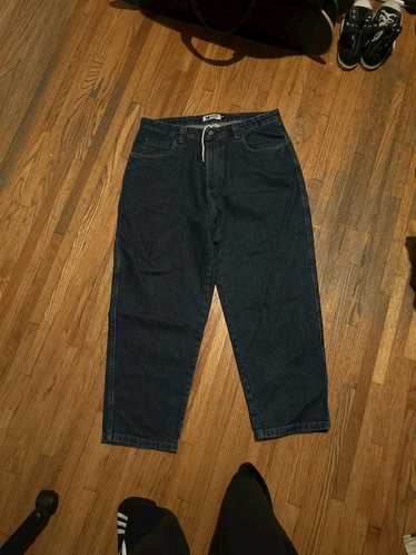 Monet Baggy dark blue jeans with draw string 36/32