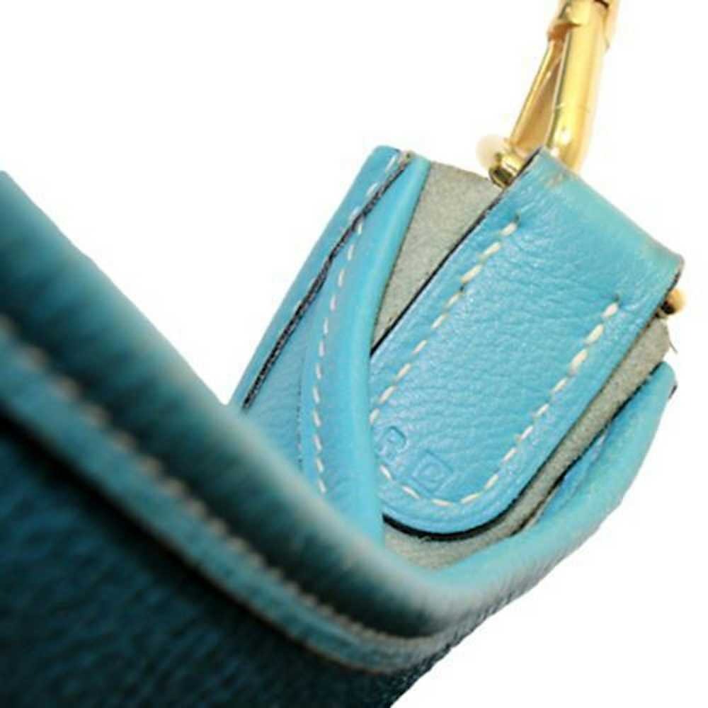 Hermes Hermes Evelyne Blue Jean Clemence Leather … - image 10