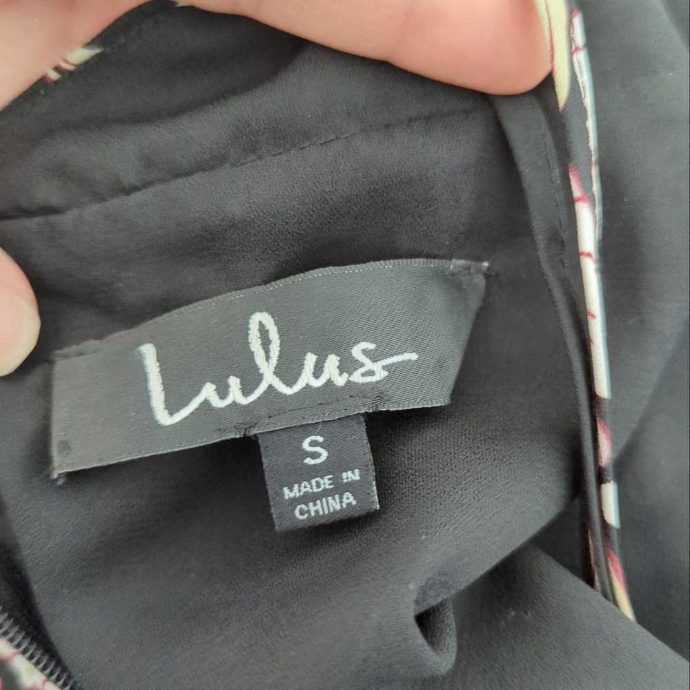 Lulus Womens Dress Gild The Lily Black Floral Pri… - image 10
