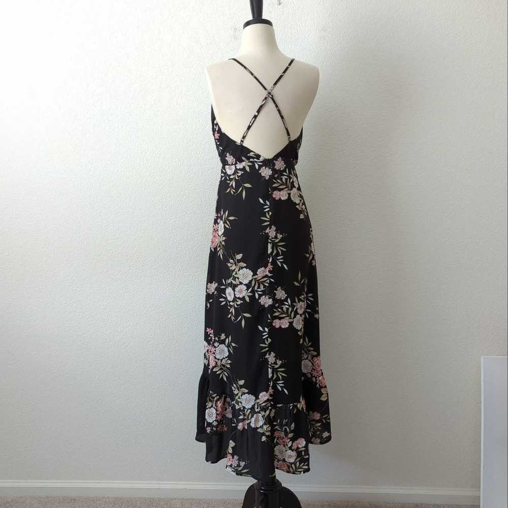 Lulus Womens Dress Gild The Lily Black Floral Pri… - image 4