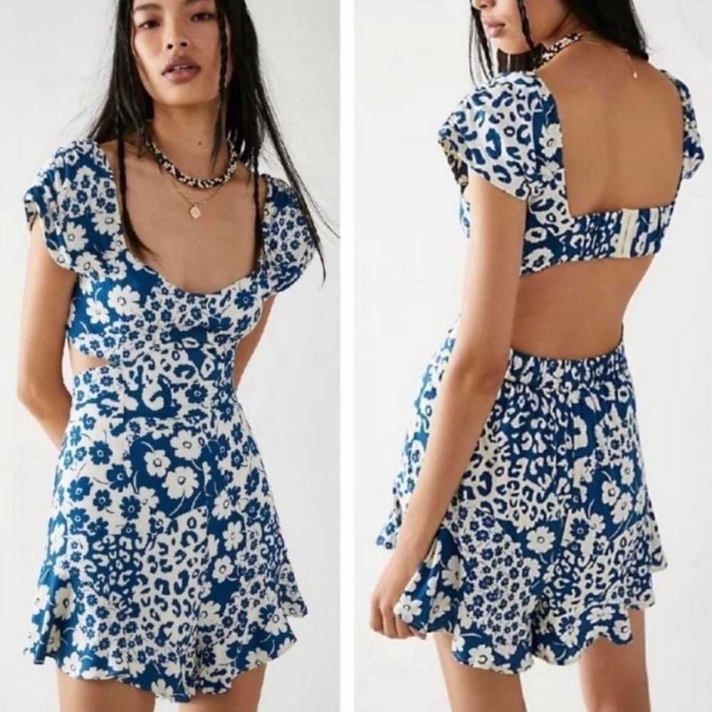 Free People Vallis ditsy floral ruffled romper - image 1