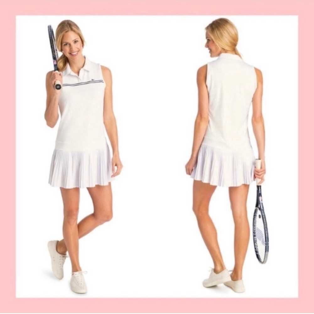 VINEYARD VINES WHITE TENNIS DRESS MEDIUM - image 1