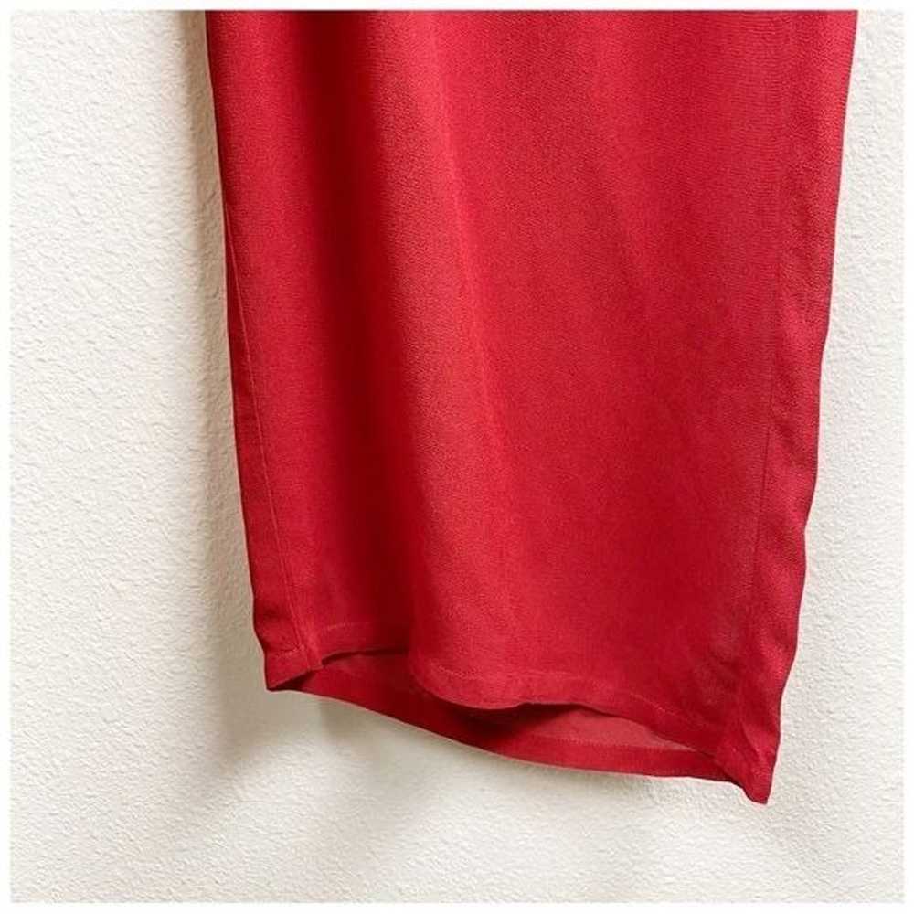 Reformation Deep Plunge Red Jumpsuit Size 4 - image 5