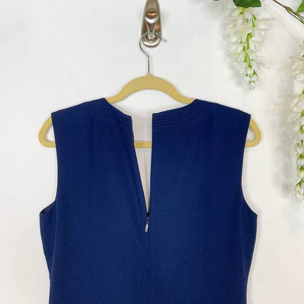 TRINA TURK retro sheath dress split v-neck sleeve… - image 8