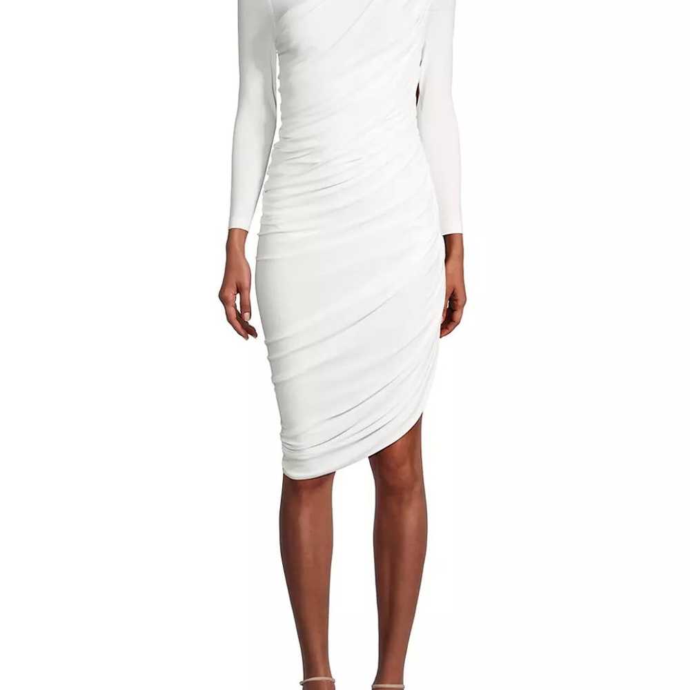 $205 Norma Kamali Diana Ruched Long-Sleeve Minidr… - image 4