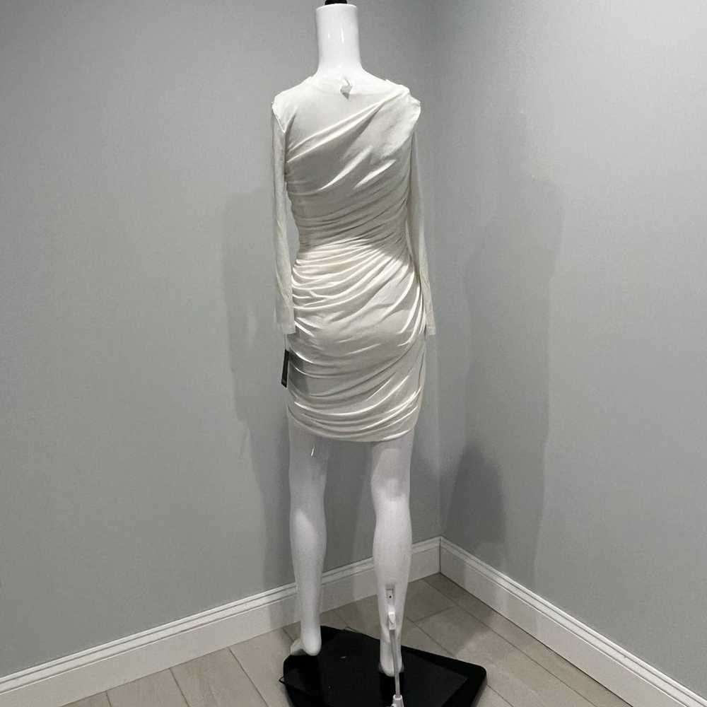 $205 Norma Kamali Diana Ruched Long-Sleeve Minidr… - image 9