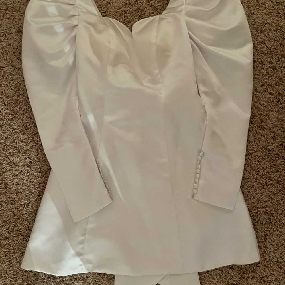 White Long Sleeve Dress with Bow - perfect for an… - image 7