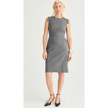 J. Crew Resume Dress in Heather Flannel Gray Size… - image 1