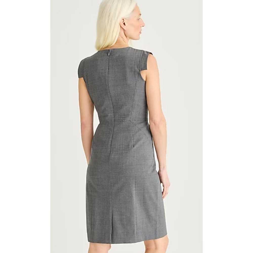 J. Crew Resume Dress in Heather Flannel Gray Size… - image 2