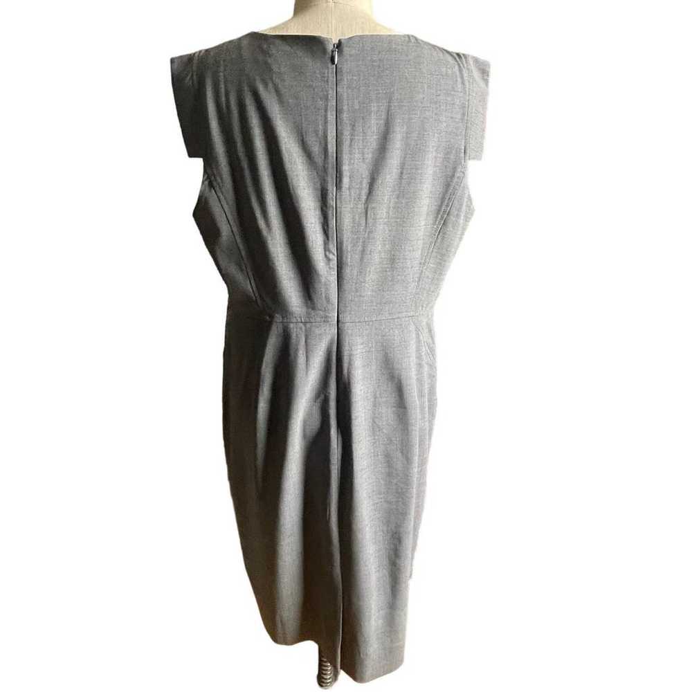J. Crew Resume Dress in Heather Flannel Gray Size… - image 5