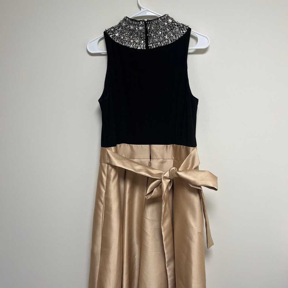 Camille La Vie black gold prom dress size 12 - image 2
