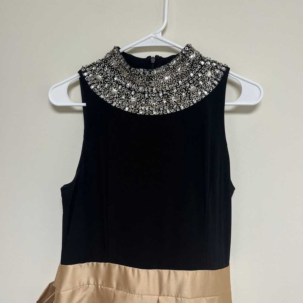 Camille La Vie black gold prom dress size 12 - image 9
