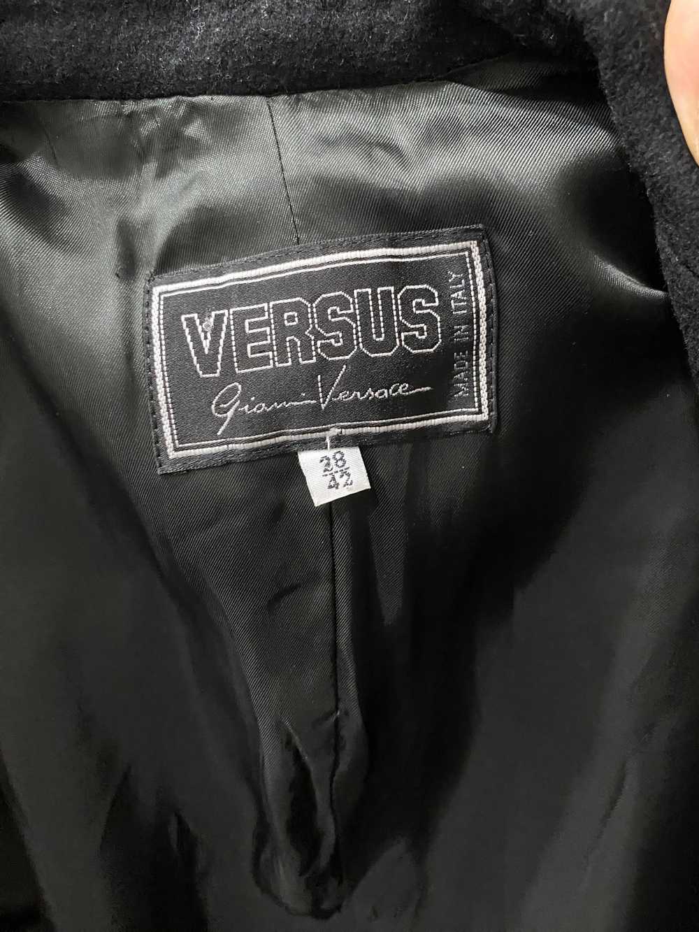 vintage Versace black wool blazer / 90s Versace w… - image 2