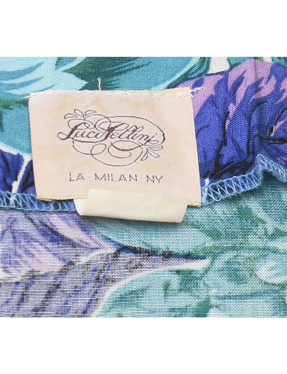 Leafy Print Dress - M - image 4