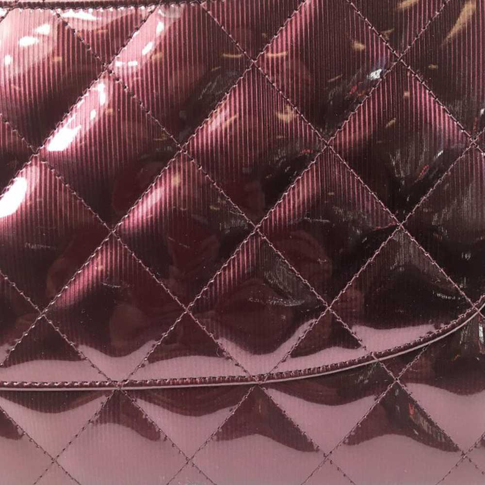 Chanel Chanel Burgundy Patent Leather Jumbo Doubl… - image 11
