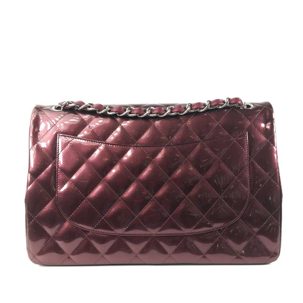 Chanel Chanel Burgundy Patent Leather Jumbo Doubl… - image 4