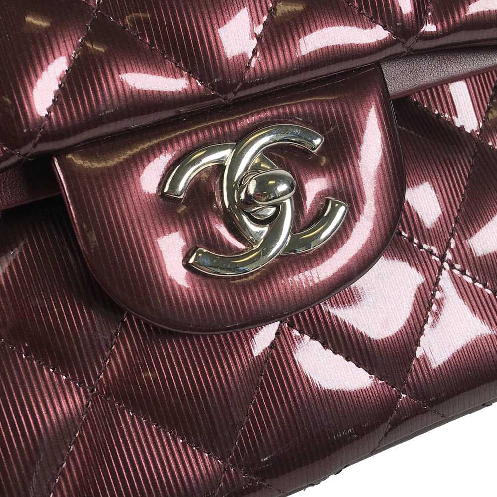 Chanel Chanel Burgundy Patent Leather Jumbo Doubl… - image 9