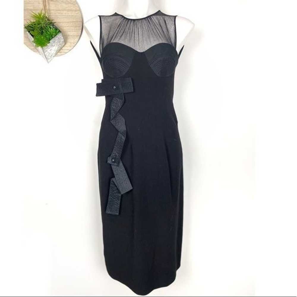 6267 Futuristic Avantgarde Little Black Dress Siz… - image 2
