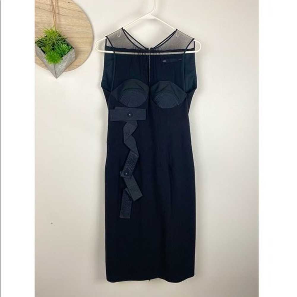 6267 Futuristic Avantgarde Little Black Dress Siz… - image 4