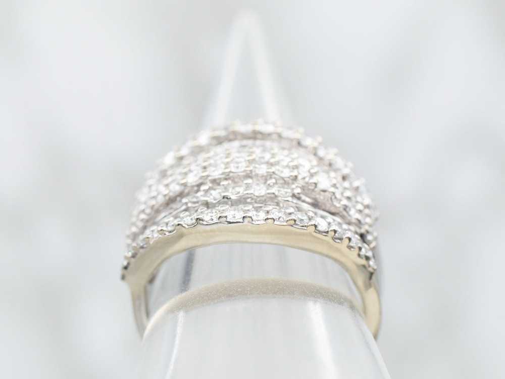 Stunning Round and Baguette Cut Diamond Cocktail … - image 3