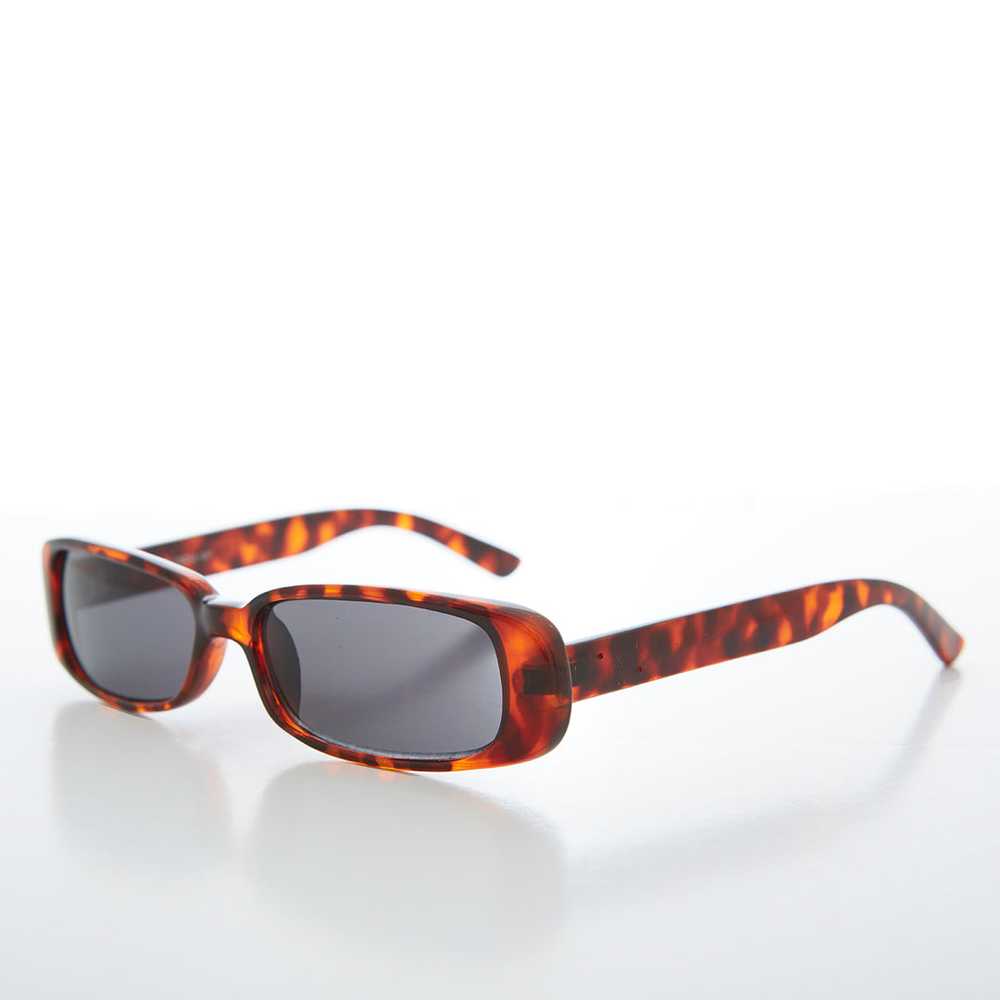 Sleek Rectangular Mod 90s Sunglasses - Hunter - image 5