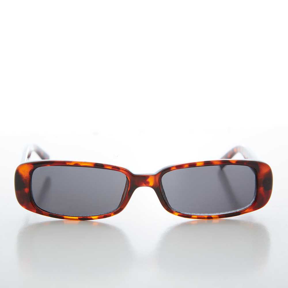 Sleek Rectangular Mod 90s Sunglasses - Hunter - image 6