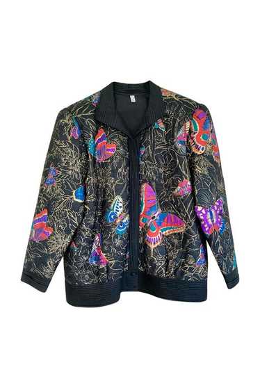 Silk quilted jacket - Quilted silk jacket with but