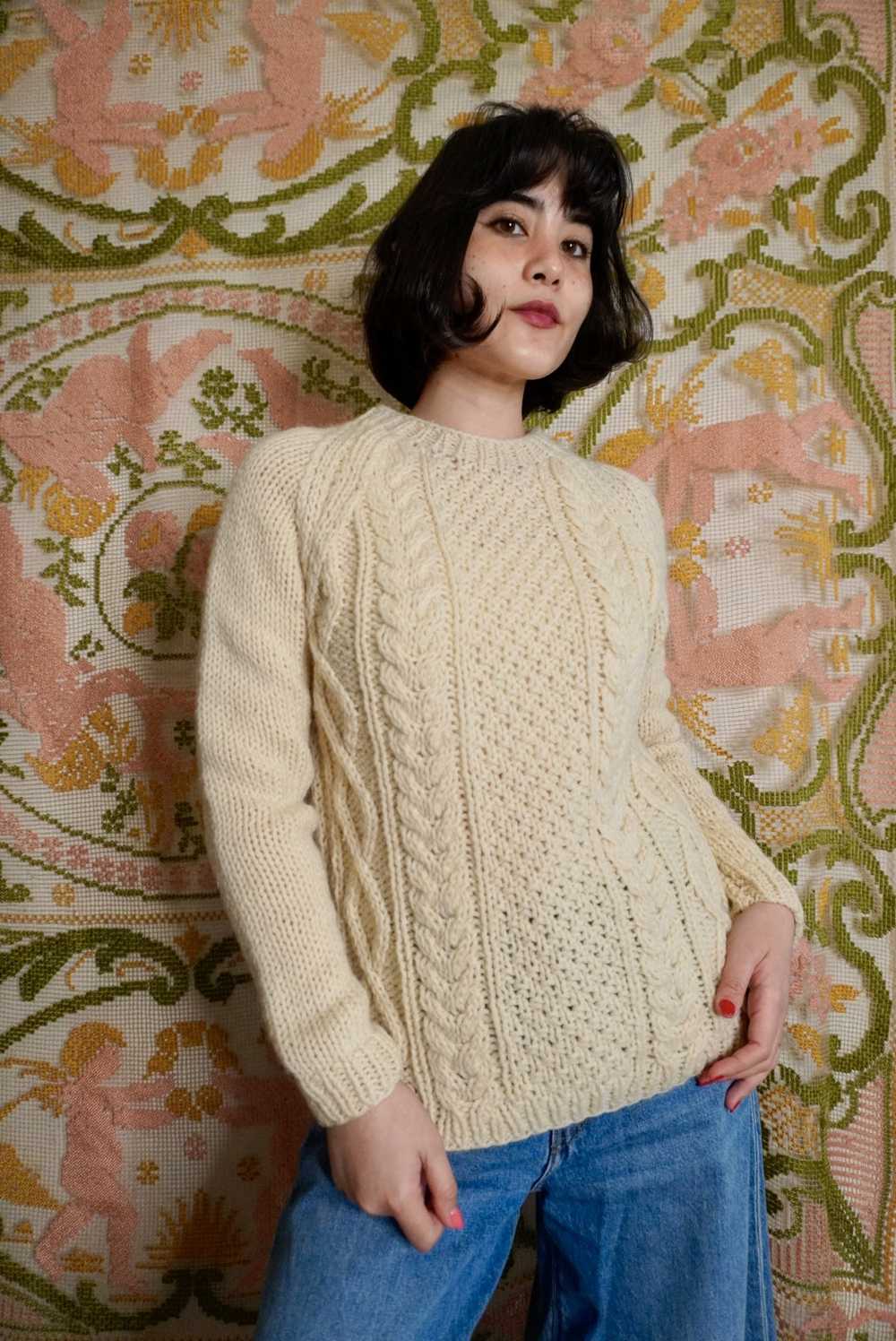 Classic Wool Pullover, S-M - image 2